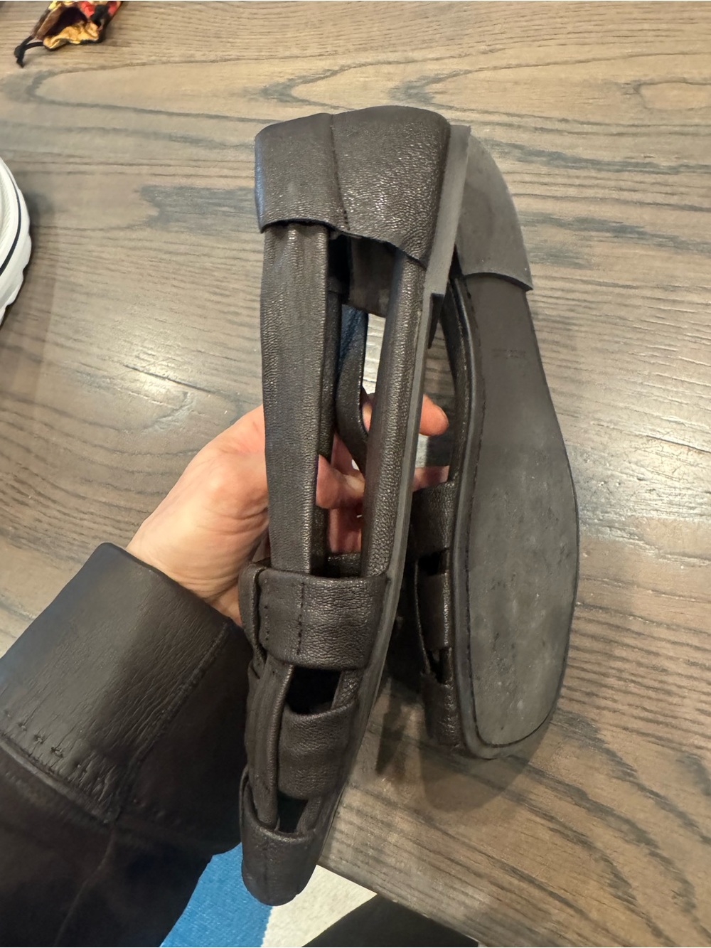 Massimo Dutti Woven Leather Cage Sandals - dark brown - Picture 8 of 8